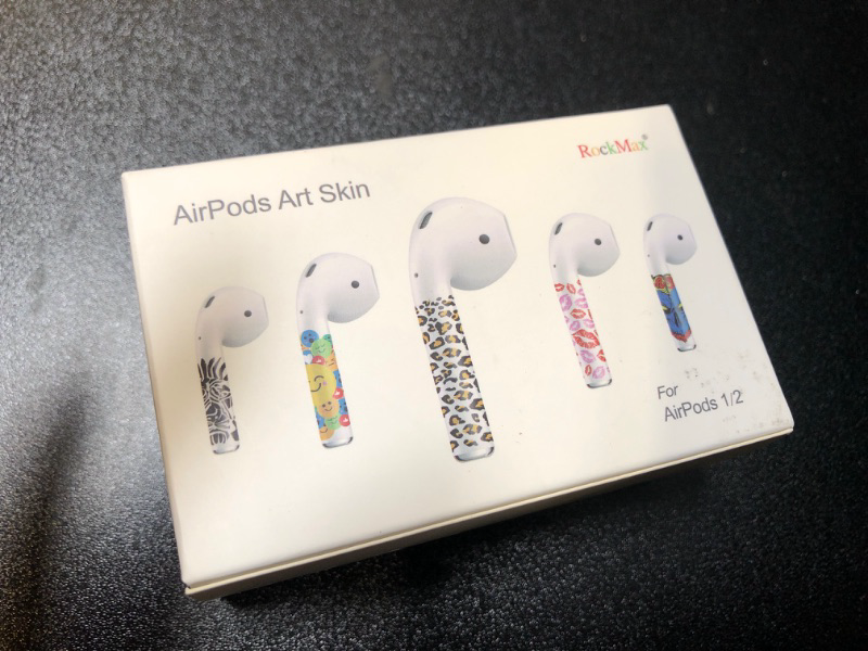 Photo 1 of for AirPods 2 Skin Accessories,  Decoration Sticker Wrap for Men, Women, Boys and Girls Gift, Unique Tattoos Compatible to Air Pods 2nd Generation Case Cover