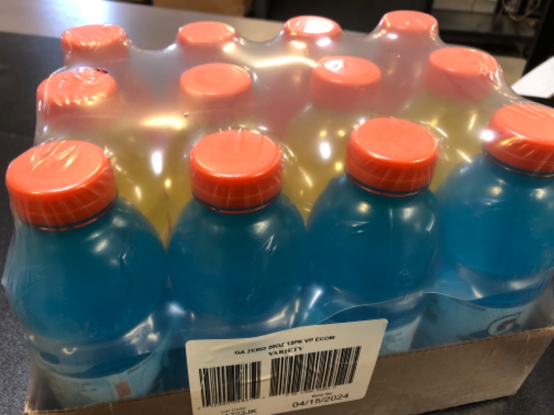 Photo 2 of Gatorade Variety Pack Thirst Quencher, 20 Fl Oz Bottles, 12 Pack BEST BY 4/15/2024
