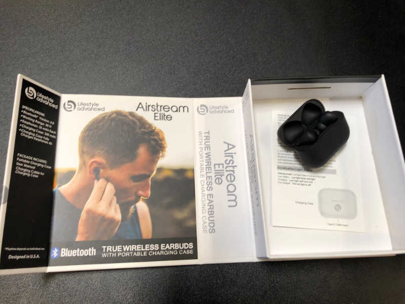 Photo 2 of Lifestyle Advanced Airstream Elite True Wireless Earbuds with Charging Case
