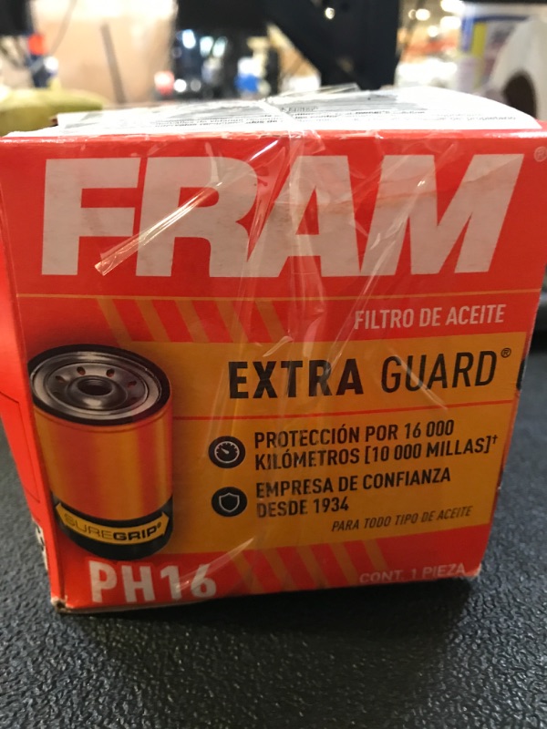 Photo 2 of FRAM Extra Guard PH16, 10K Mile Change Interval Spin-On Oil Filter (Pack of 2) 1 (Pack of 2) Extra Guard