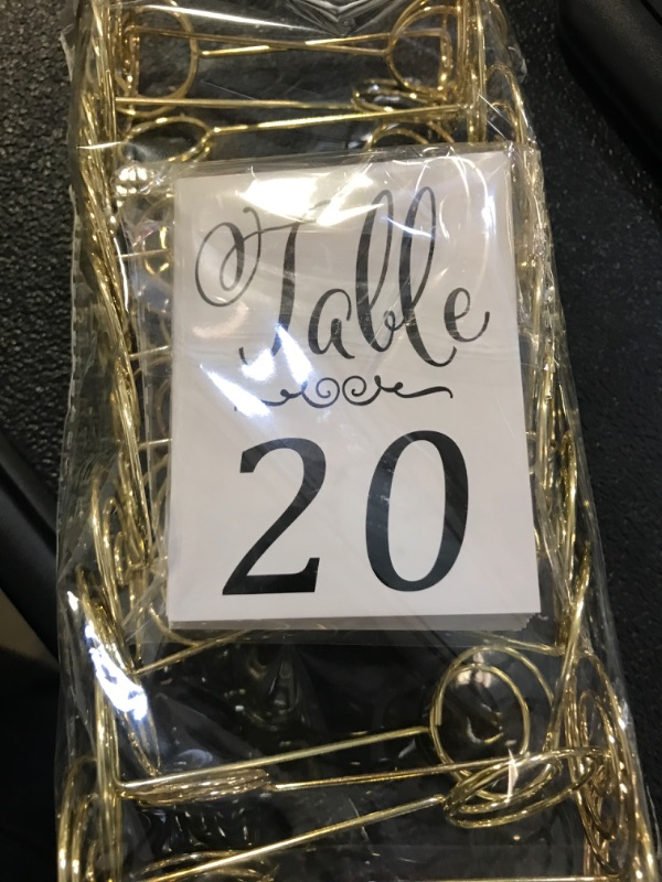 Photo 2 of 1 to 20 Table Numbers with Holders Base for Wedding Banquet Party Table Home Birthday DecorationPlace Card Holders