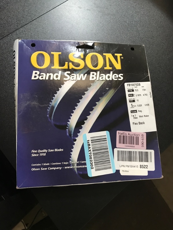 Photo 1 of Olson band saw blades