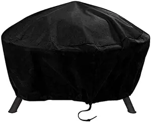 Photo 1 of Round Fire Pit Cover, 44 Inches Diameter, 44 x 18 inch Waterproof Firepit Covers, for Patio Fire Pit, Full Coverage Dustproof Anti UV Outdoor Fire Pit Cover