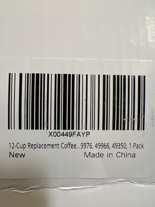 Photo 3 of 12-Cup Replacement Glass Carafe Pot Compatible with Hamilton Coffee Maker Models 46310, 49976, 49966, 49350, 49957, 49954, 49933, 49980A, 49980Z, 49983, 49618, 46300, 49950