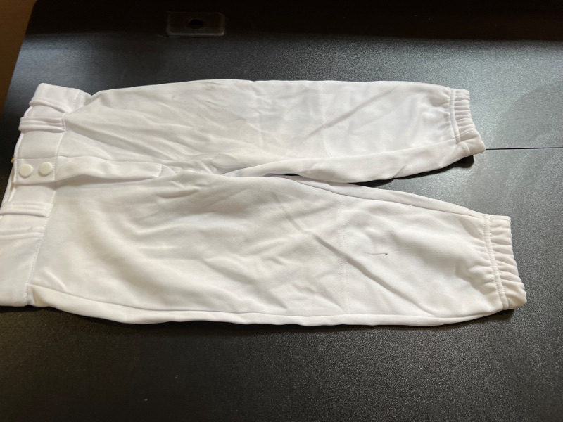 Photo 1 of  Pull Up Baseball Pant Series | Youth | Full Length | Elastic Bottom Pro+ Pull Up 23/25 White