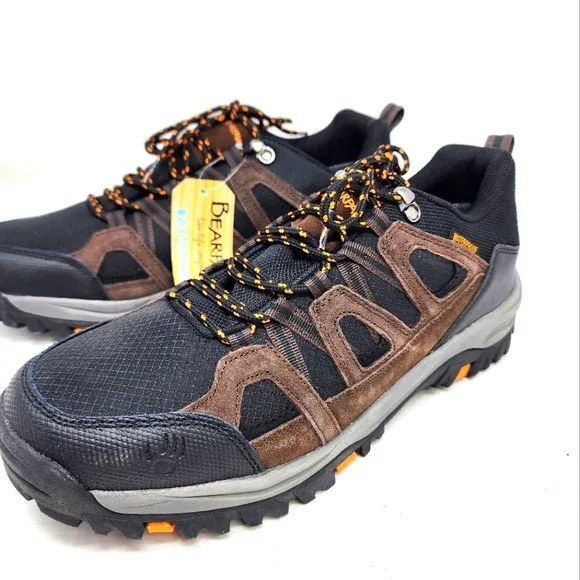 Photo 1 of BEARPAW Bear Paw Men's Hiking Shoes New Black Suede Waterproof Outdoor Shoes Size9.5