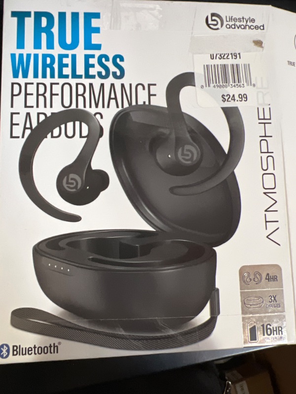 Photo 2 of Lifestyle Advanced Atmosphere True Wireless Performance Bluetooth Earbuds