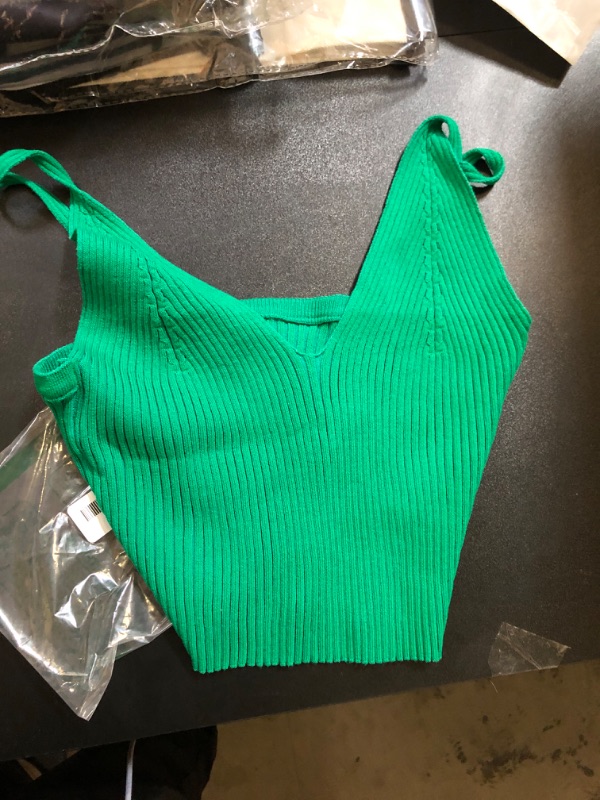 Photo 1 of Green Crop Top Women's Medium