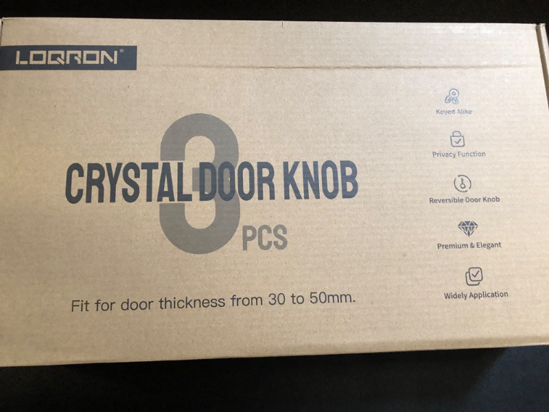 Photo 3 of Crystal Door Knobs 3 Piece