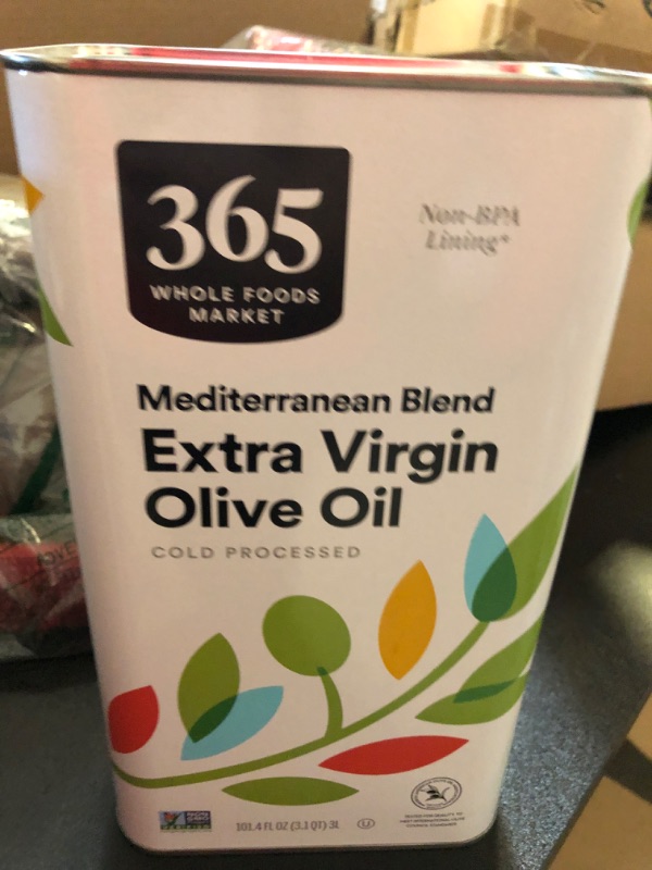 Photo 2 of 365 by Whole Foods Market, Extra Virgin Mediterranean Olive Oil, 101.4 Fl Oz 101.4 Fl Oz (Pack of 1)