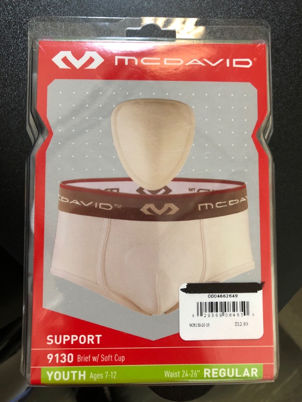Photo 2 of McDavid Classic Youth Brief with Soft Foam Cup Size Regular