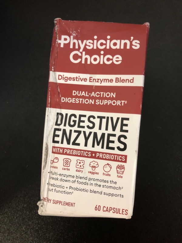 Photo 2 of Physician's CHOICE - Beat Bloat + Support Weight Management Bundle: Digestive Enzymes + Thin-30 Probiotic