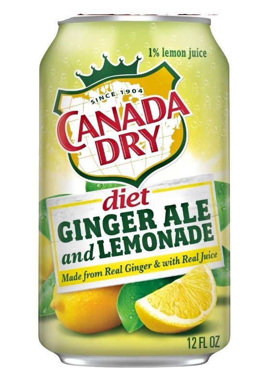 Photo 1 of Canada Dry, Diet Ginger Ale Lemonade, 12 Ounce, 12 Pack