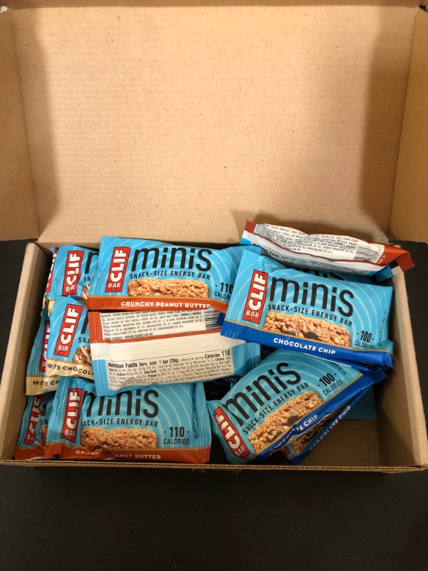 Photo 2 of CLIF BAR Minis - Variety Pack - Made with Organic Oats - Non-GMO - Plant Based - Snack-Size Energy Bars - Amazon Exclusive - 0.99 oz. (30 Count)