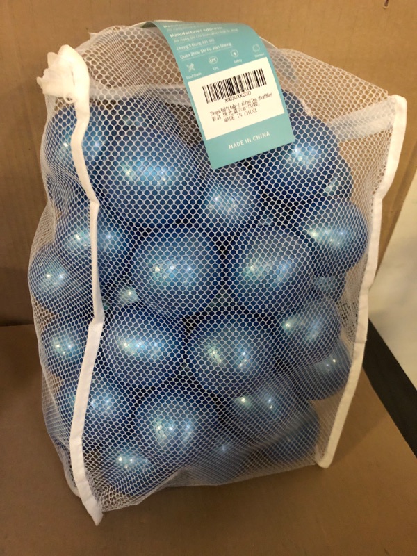 Photo 2 of Heopeis Ball Pit Balls - 2.7inch Plastic Ball Play Balls BPA Free Phthalate Free Non-Toxic Play Balls for Children Ball Pit Party Brithday Ball Pool Tent,50PCS. (Pearl Midnight Blue) Pearl blue