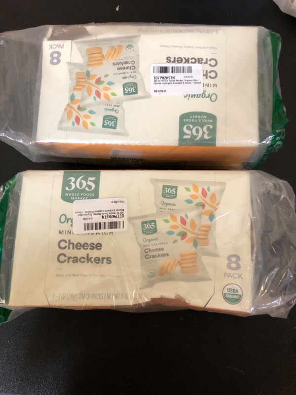 Photo 2 of 365 by Whole Foods Market, Organic Mini Cheese Sandwich Crackers 8 Count, 1 Ounce 2 pack