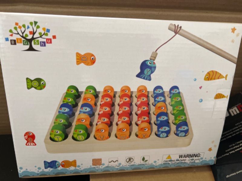 Photo 2 of Educational Magnetic Fishing Toy for Ages 2+ - Letters, Numbers, STEM Learning