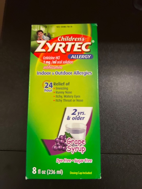 Photo 2 of 24 Hour Allergy Relief Syrup, Grape BB 06-224