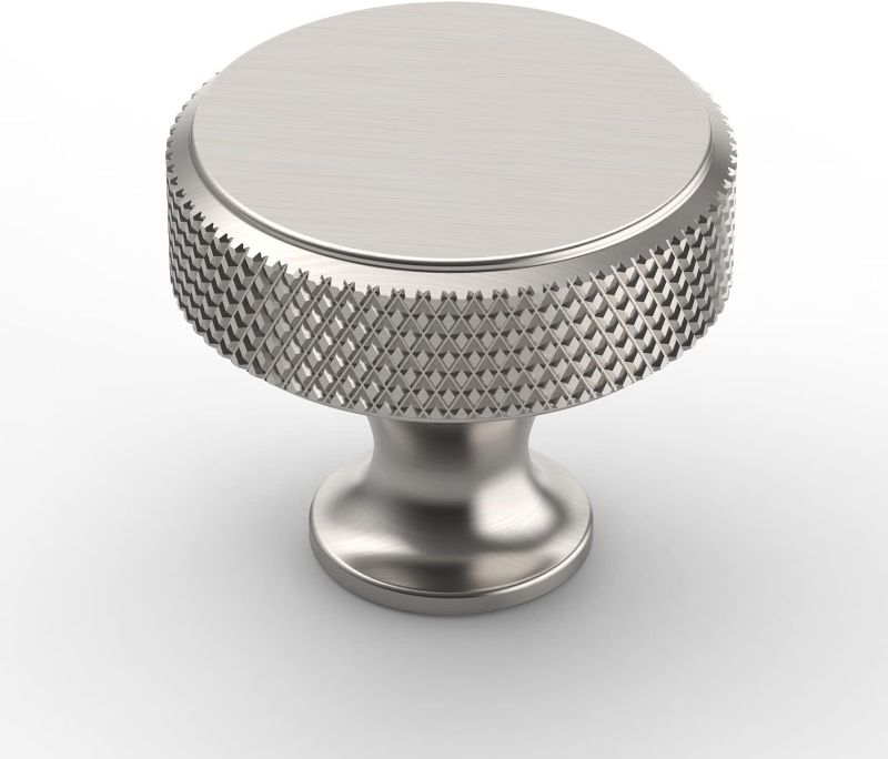 Photo 1 of 
Amerdeco 10 Pack Brushed Satin Nickel Knurled Cabinet Knobs Kitchen Cabinet Handles for Drawer Dresser, Cupboard and Wardrobe ZH0036