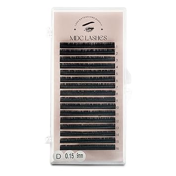 Photo 1 of Eyelash Extensions, Individual Eyelash Extensions, Classic Lashes Extensions Supplies, Lash Trays for Lash Extensions 0.15/0.2 Thickness C/D Curl