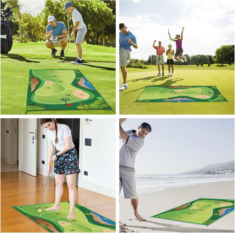 Photo 1 of Battle Royale Golf Game Indoor Outdoor Golf Game Set Game Mats Velcro 