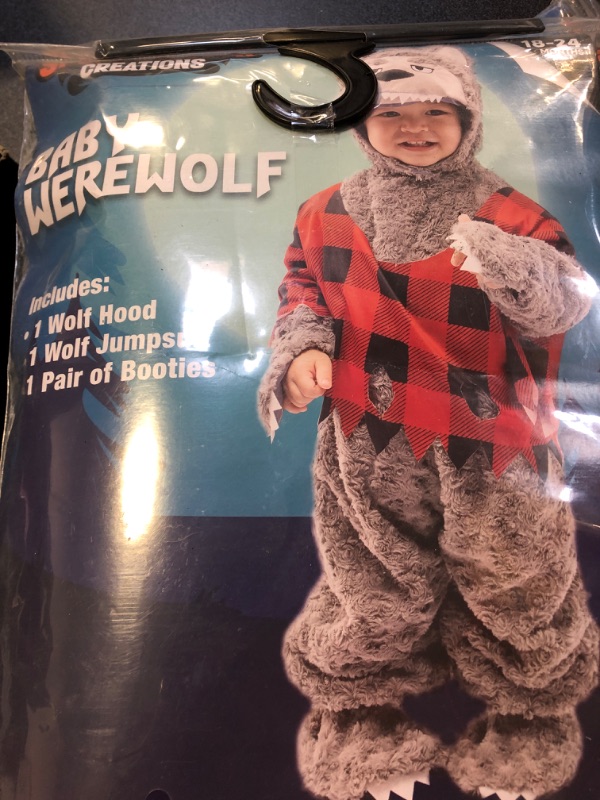 Photo 2 of Spooktacular Creations Baby Boy Werewolf Costume with Red plaid shirt for Toddler Infant Halloween Costume for Dress Up Party
 18-24 