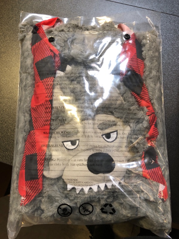 Photo 1 of Spooktacular Creations Baby Boy Werewolf Costume with Red plaid shirt for Toddler Infant Halloween Costume for Dress Up Party
 18-24 