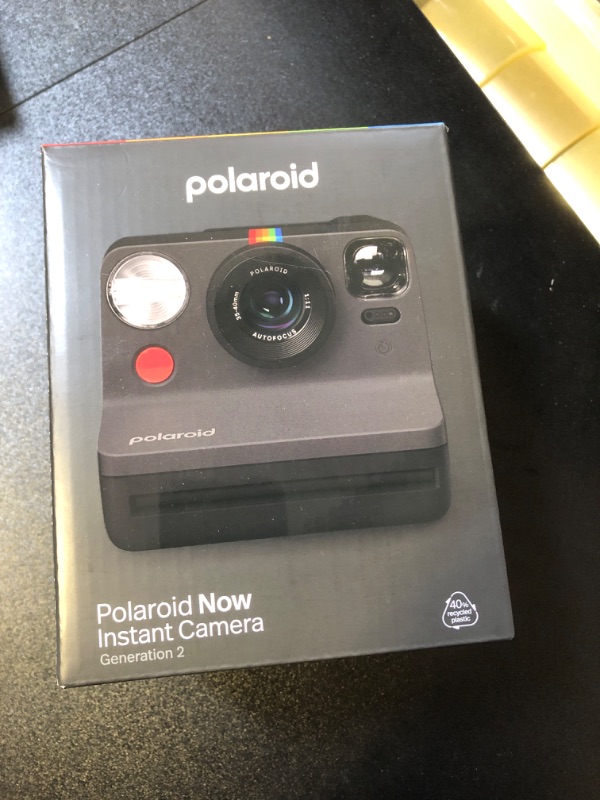 Photo 2 of Polaroid Now 2nd Generation I-Type Instant Film Camera - Black (9095) Gen2 Camera Black