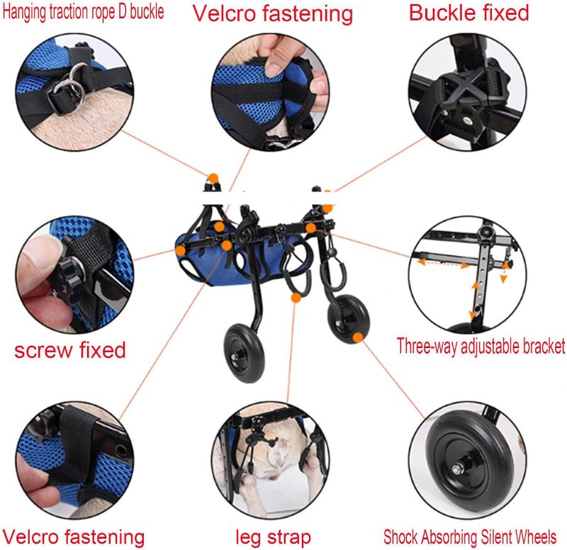 Photo 1 of  Dog Wheelchair for Back Legs?Pet/Doggie Doggy Wheelchairs with Disabled Hind Legs Walking 