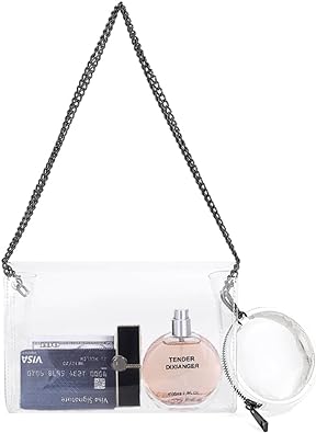 Photo 1 of Clear Bag Stadium Approved,Clear Crossbody Bag with Removeble Coin Purse & Straps for Concert,Festival,Sports
 