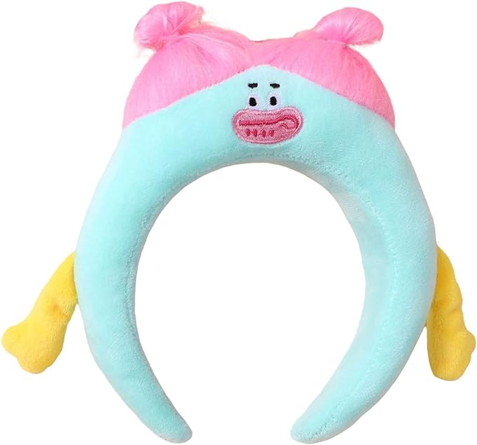 Photo 1 of Cute Plush Headband Ugly Doll Cartoon Hairband Kawaii Face Wash Headdress Party Hair Accessories for Women Girls
 