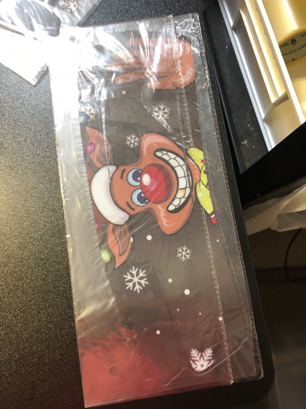 Photo 1 of Funny Christmas Peeking Car Decal-Christmas Santa Snowman Reindeer Sticker for Cars Self-Adhesive Vinyl Decal Christmas Decoration Stickers for Car Truck SUV (Waving Hands, Reindeer)
 