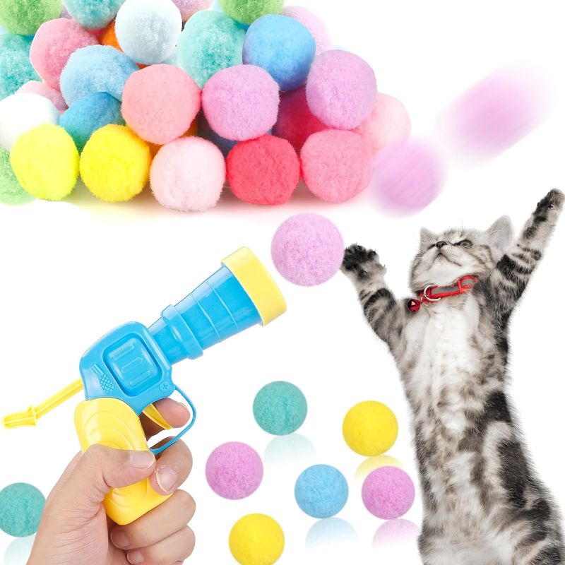 Photo 1 of Cat Ball Toy Launcher Gun, Cat Balls Fetch Toy 