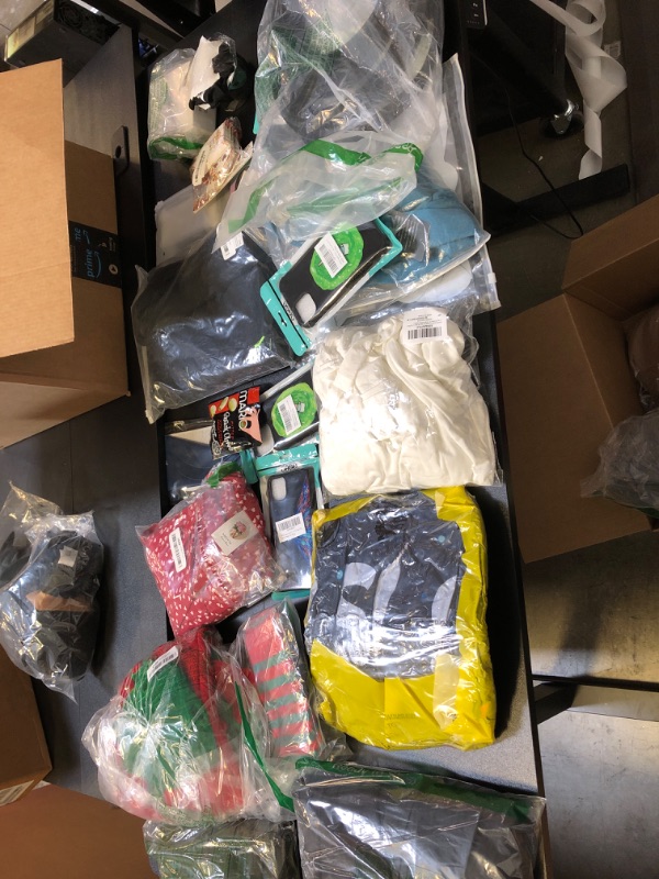 Photo 1 of mystery box lot filled with random mix items sizing color and style varies no returns or exchanges