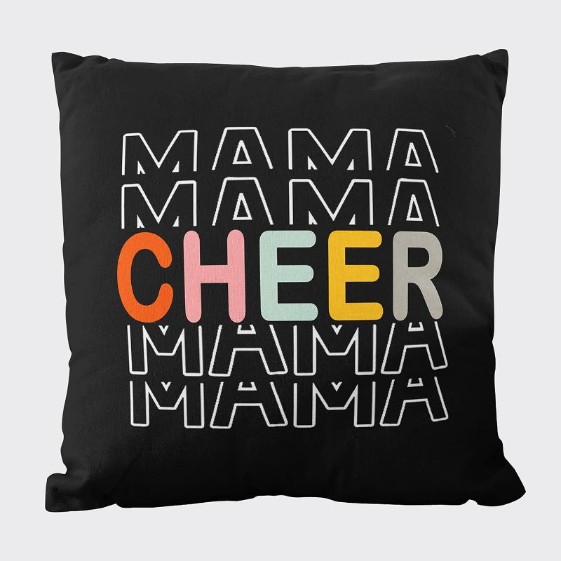 Photo 1 of 2pc Cheer Mama for Mom Mother’s Day Birthday Gifts for Mom Pillowcase Gifts for Mom from Daughter, Our Family You are The World Flannel Pillow Case 18x18 Inches
