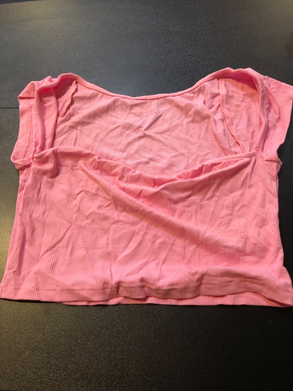 Photo 1 of Large womens pink crop top