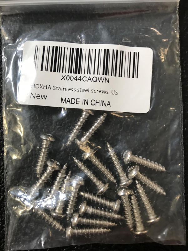 Photo 1 of #12 x 3" Phillips Pan Head Self Tapping Screw, Pan Head Sheet Metal Screws Wood Screws, Stainless Steel 304 