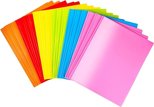 Photo 1 of Heavy Duty Plastic Folders with 2 Pockets and Prongs - 18pcs, Extra Tough Pocket Folders Includes Business Card Slot, Bright Colors for Letter Size Paper