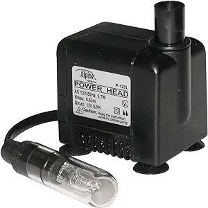 Photo 1 of Alpine Corporation P120L Fountain Pump, 2"L x 2"W x 2"H, Black