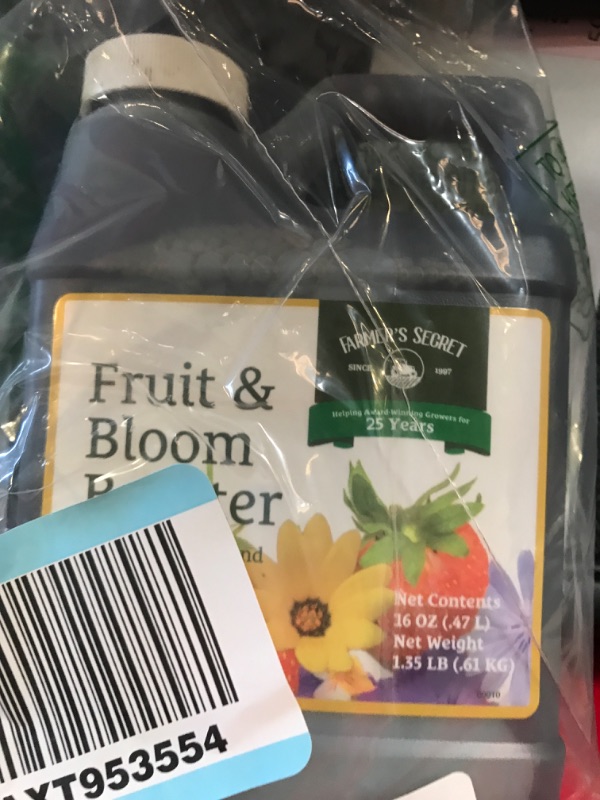 Photo 1 of Farmer’s Secret Fruit & Bloom Booster Fertilizer (32oz) - Super Concentrated - Increases Flowering and Yield on All Varieties of Fruits, Vegetables and Flowers