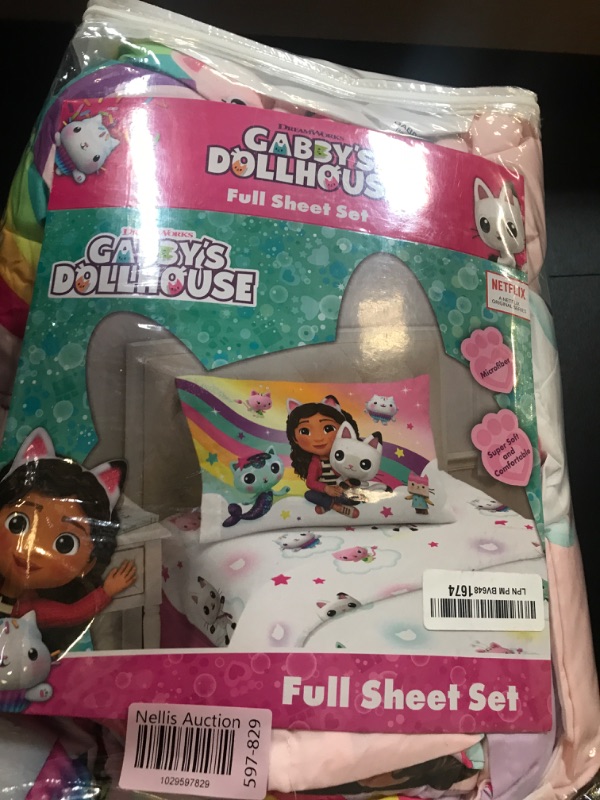 Photo 2 of Franco DreamWorks Gabby's Dollhouse Kids Bedding Super Soft Sheet Set, 3 pcs, Full