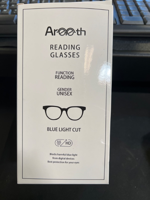 Photo 2 of Areyeth Retro Oversized Blue Light Blocking Reading Glasses for Women Oprah Style Large Thick Frame Ladies Reader with Spring Hinge (Six colors, 1.00