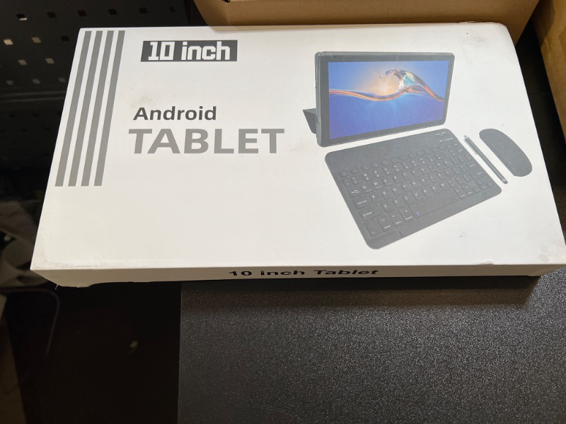 Photo 1 of Android Tablet 2 in 1 Tablet, 10 inch Android 12 Tablet 6GB+64GB with Keyboard, Tablets with Case Mouse Stylus,512GB Expandable Dual Camera, WiFi, Bluetooth, Google Certified Tablet PC(Black)