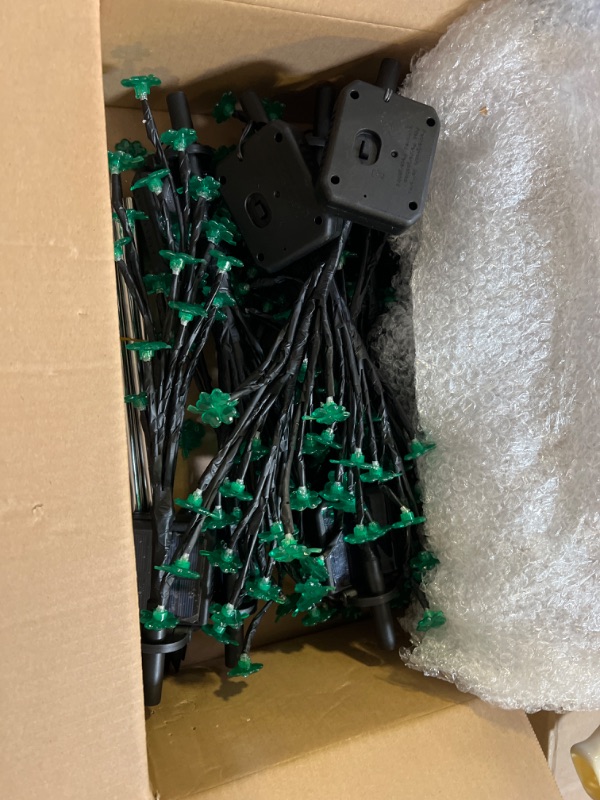 Photo 2 of 3 Packs 28'' Large Shamrocks Stake Lights-St. Patricks Day Outside Deacorations, 8 Modes Green Pathway Light with Timer, Waterproof Saint St. Patrick's Day Lights for Garden Walkway lrish Lawn Decor