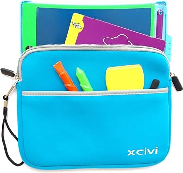 Photo 1 of Xcivi Neoprene Protective Carry Case for Boogie Board Magic Sketch Kit (Blue)