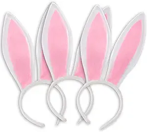 Photo 1 of 3 otters Plush Bunny Ears, 3PCS Cute Easter Bunny Headband for Party Favors Easter Rabbit Ears for Cosplay Birthday Decoration