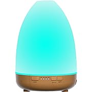 Photo 1 of Small 200ml Essential Oil Diffuser, Aromatherapy Diffuser,Enhanced Essential Oil Diffuser, Cool Mist Humidifier with 7 Colors LED Lights 2 Mist Modes Waterless Auto Off 