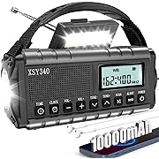 Photo 1 of 2024 Upgrade Emergency Weather Radio Solar Hand Crank AM/FM/National Oceanic and Atmospheric Administration Weather Alert Portable Radio, Headphone Jack