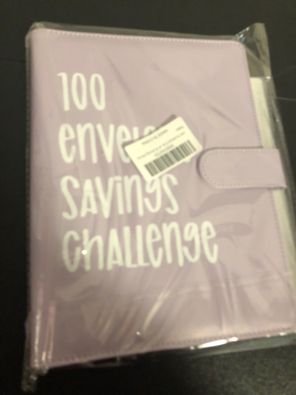 Photo 2 of 100 Envelope Challenge Binder with Number Stickers, Easy and Fun Way to Save $5,050, Savings Challenges Budget Book Binder with Cash Envelopes,Budget Book for Budgeting Planner & Saving Money