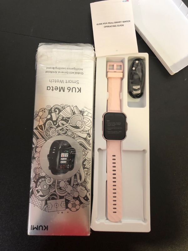 Photo 2 of Smart Watch for Women, 1.96" Fitness Smartwatch for Android iOS (Answer/Make Call), Activity Trackers with 100+ Sport Modes, Step, Calorie, Heart Rate and Sleep Monitor, Voice Assistant, Pink